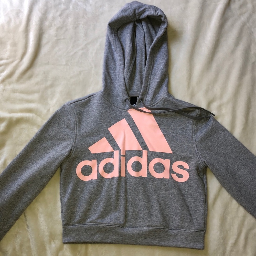 XS Adidas cropped hoodie
